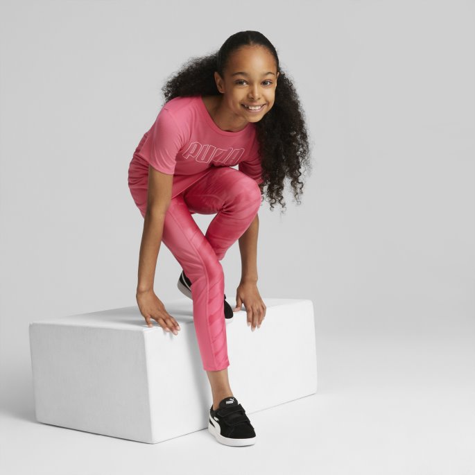 Favoritter Tee Ungdom Puma På Salg Solnedgang Rosa