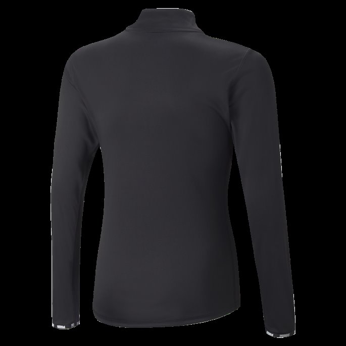 Svart Puma På Salg Sterk Quarter-zip Tee Ungdom