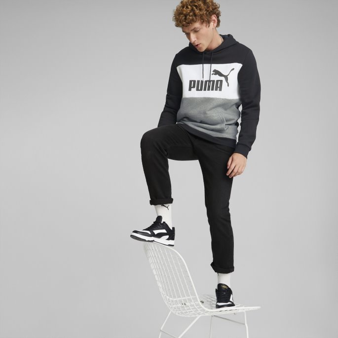 Sort Essentials+ Colourblock Hettegenser Herre Puma På Tilbud
