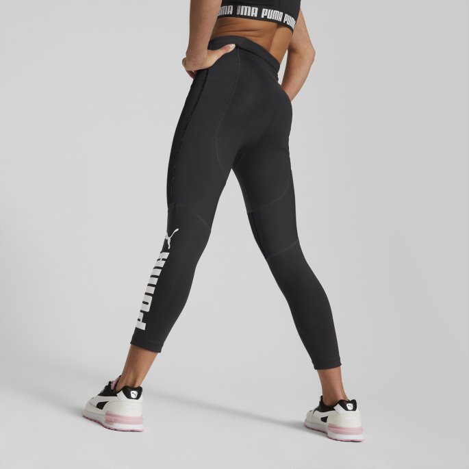 Favorittlogo Høy Midje 7-8 Leggings Ungdom Svart Puma På Salg