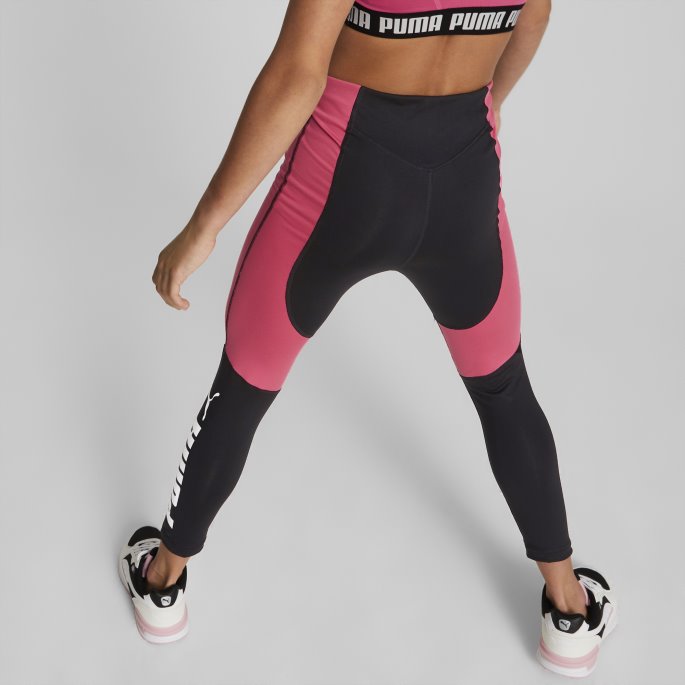 Favoritter Logo Høy Midje 7-8 Leggings Ungdom Puma På Salg Solnedgang Rosa