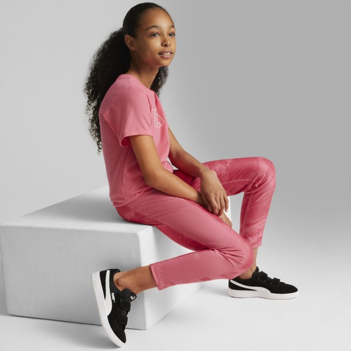 Solnedgang Rosa Rt Favoritter Ungdomstrykt 7-8 Tights Puma På Tilbud