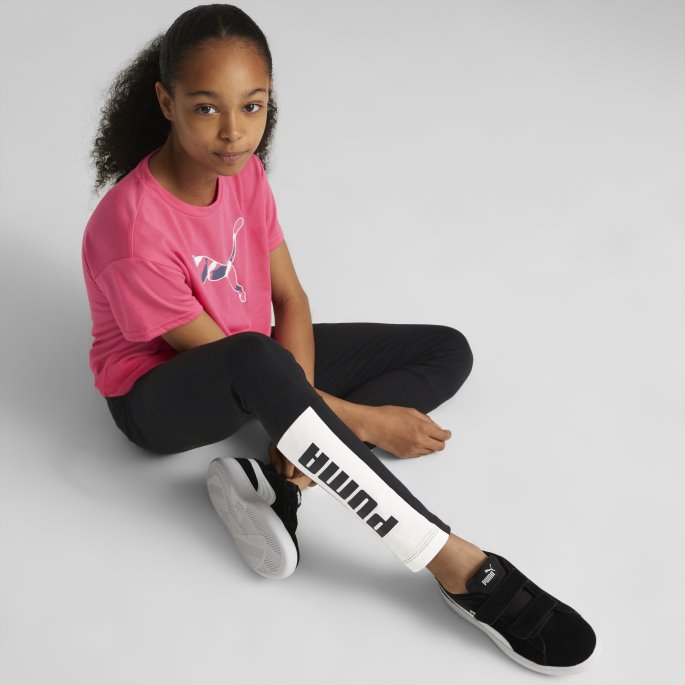 Solnedgang Rosa Puma På Tilbud Moderne Sports-t-skjorte Store Barn