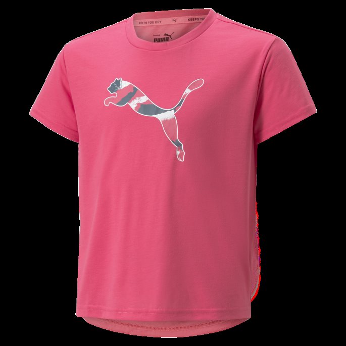 Solnedgang Rosa Puma På Tilbud Moderne Sports-t-skjorte Store Barn