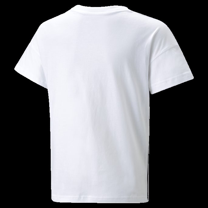Puma På Tilbud Power Tape Tee Ungdom Hvit