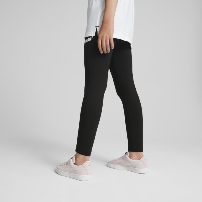 Puma På Tilbud Svart Power Tape Leggings Ungdom