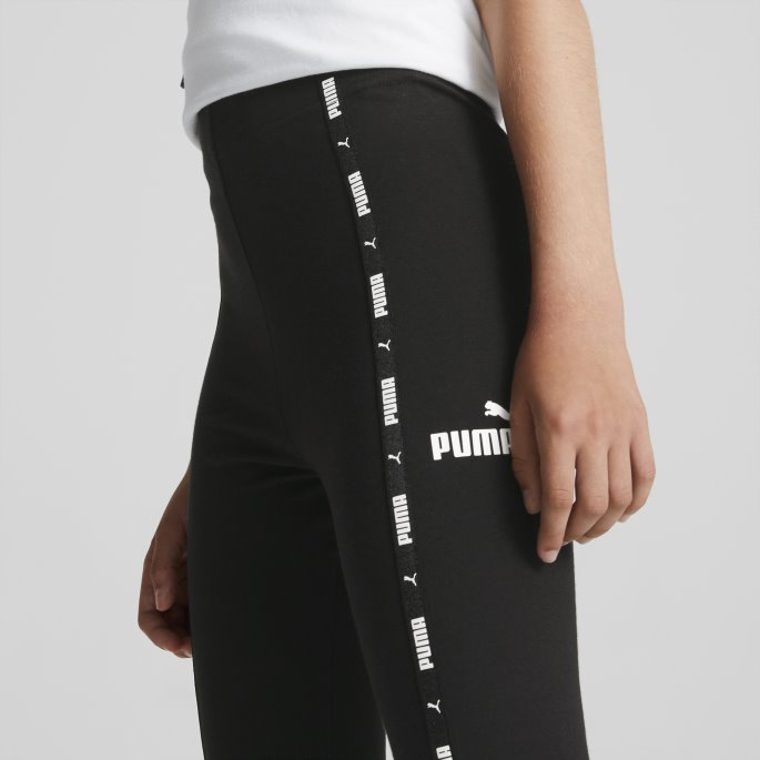 Puma På Tilbud Svart Power Tape Leggings Ungdom