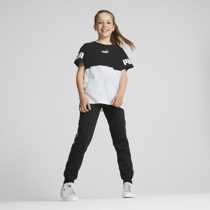 Puma På Tilbud Power Tape Bukser Ungdom Svart