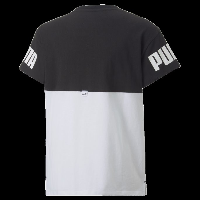White Power Colourblock Tee Youth Puma På Salg