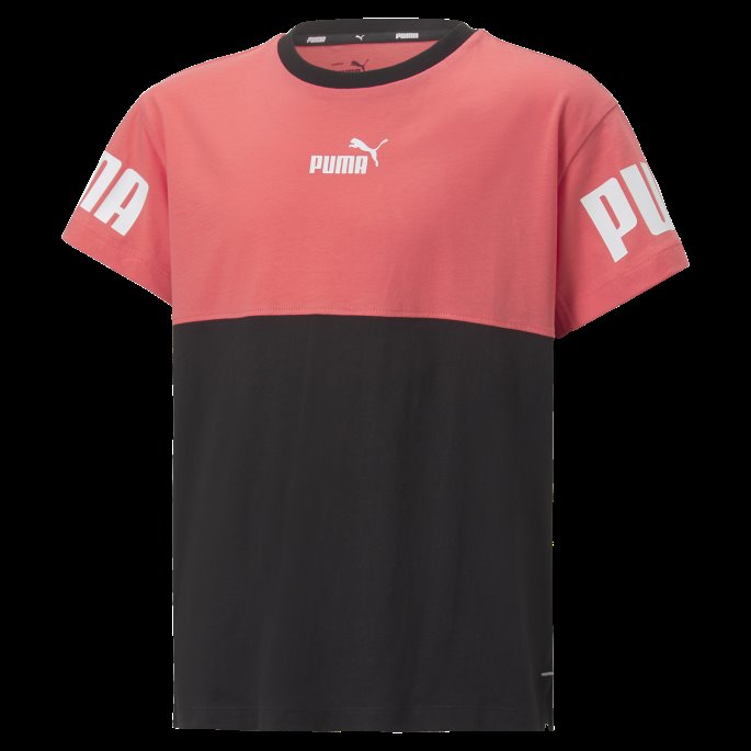 Puma På Tilbud Power Colourblock Tee Ungdomslaks