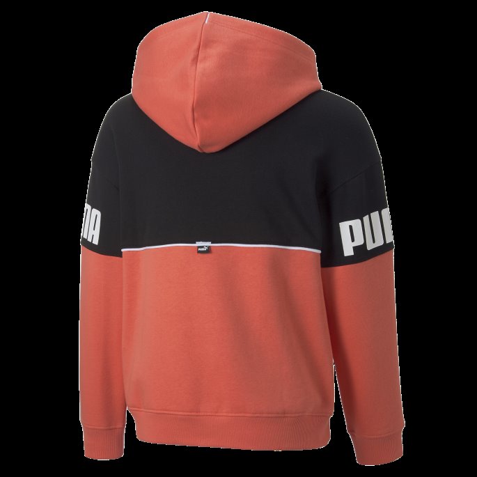 Power Colourblock Hettegenser Ungdom Puma På Tilbud Laks