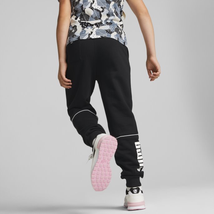 Puma På Tilbud Black Power Colourblock Bukser Ungdom
