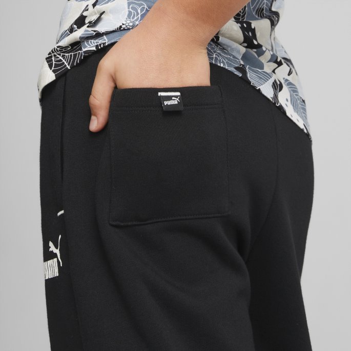 Puma På Tilbud Black Power Colourblock Bukser Ungdom