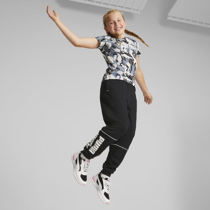 Puma På Tilbud Black Power Colourblock Bukser Ungdom