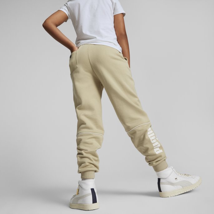 Lys Sand Puma På Tilbud Power Colourblock Bukser Ungdom
