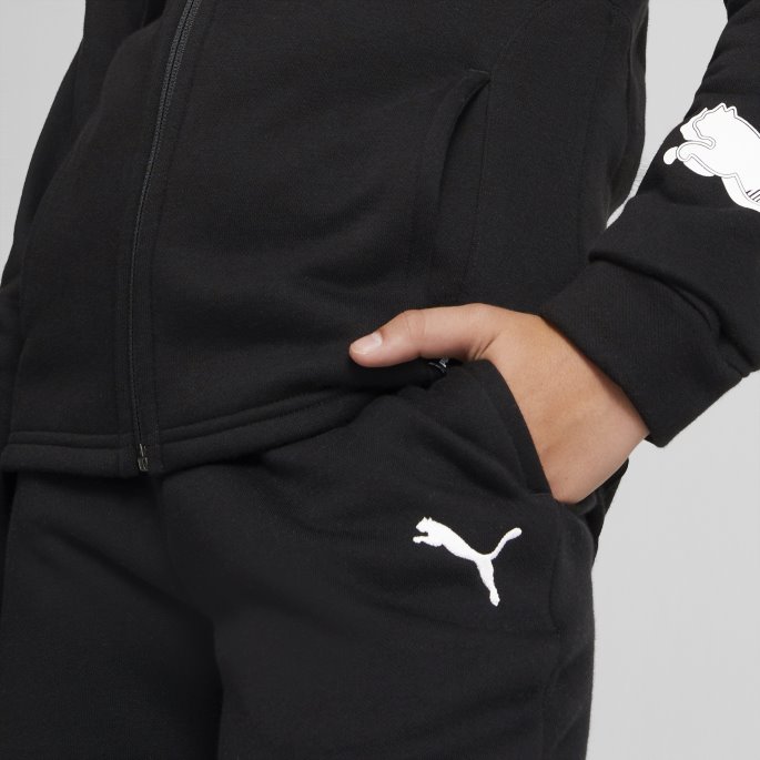 Puma På Tilbud Svart Klassisk Hette Joggedress Ungdom