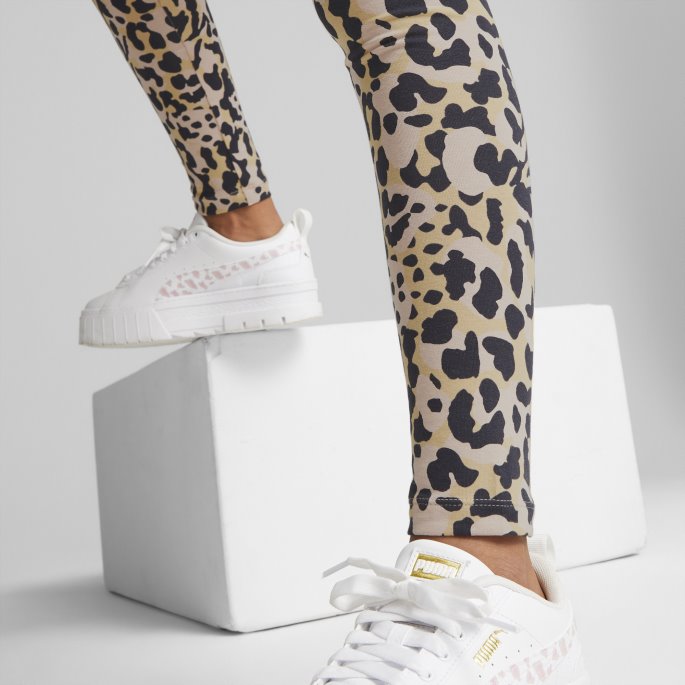 Alpha Printed Leggings Ungdom Puma På Tilbud Rose Quartz