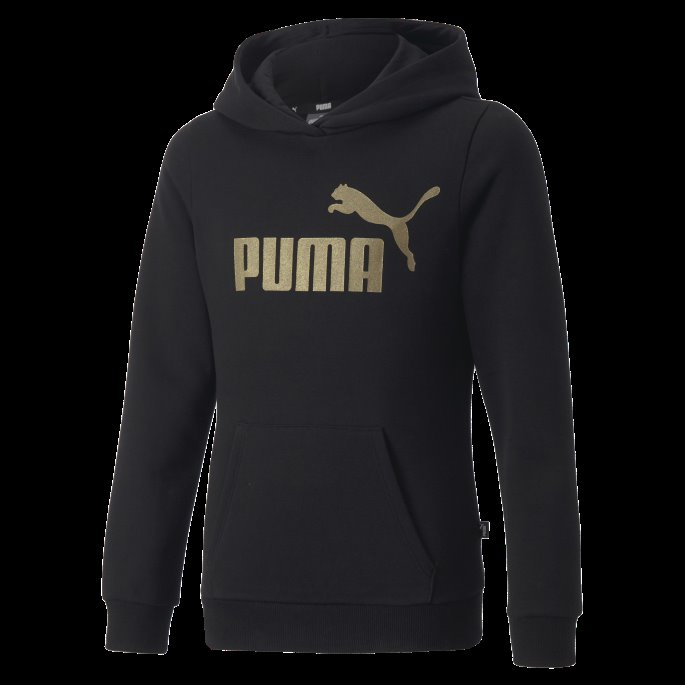 Essentials+ Logo Hettegenser Ungdom Puma På Tilbud Svart