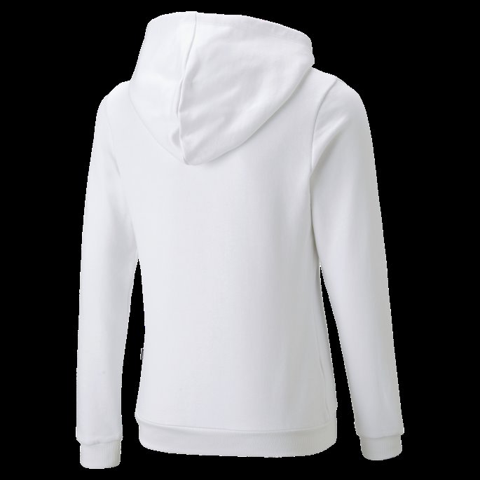 Puma På Salg White Essentials+ Bloom Logo Hettegenser Ungdom