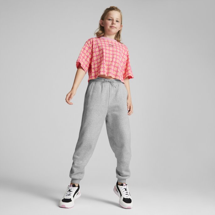 Klassiske 90-talls Prep Trykt Ungdoms T-skjorte Prisme Rosa-aop Puma På Salg