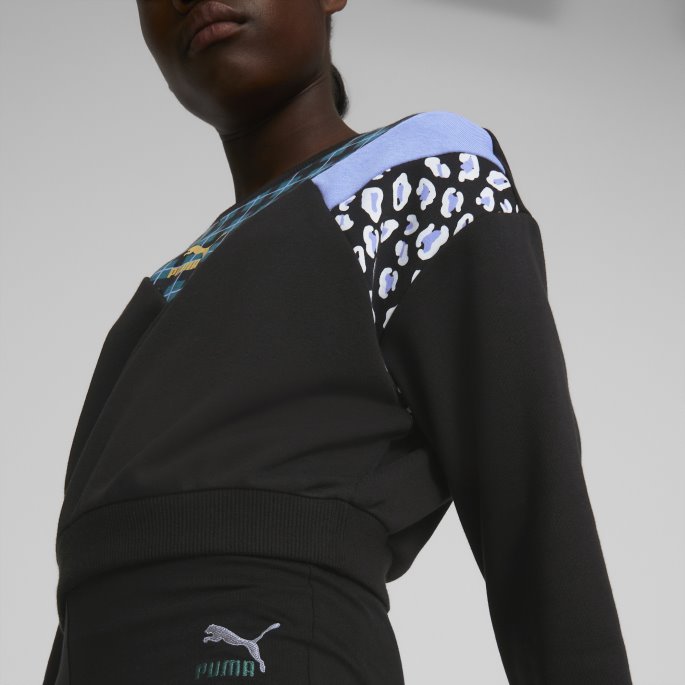 Puma På Tilbud Klassikere Fra 90-tallet Prep Sweatshirt Med Rund Hals Store Barn Svart