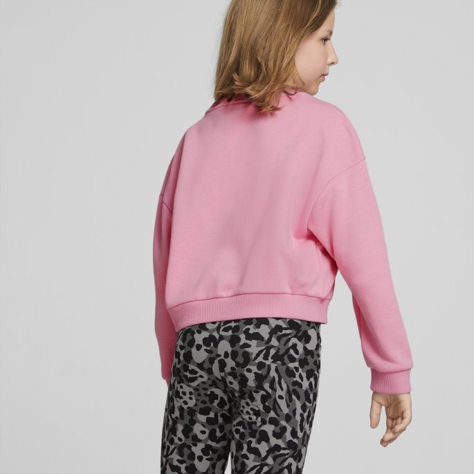 Prisme Rosa Puma På Salg Klassikere 90-talls Prep Sweatshirt Med Rund Hals For Ungdom