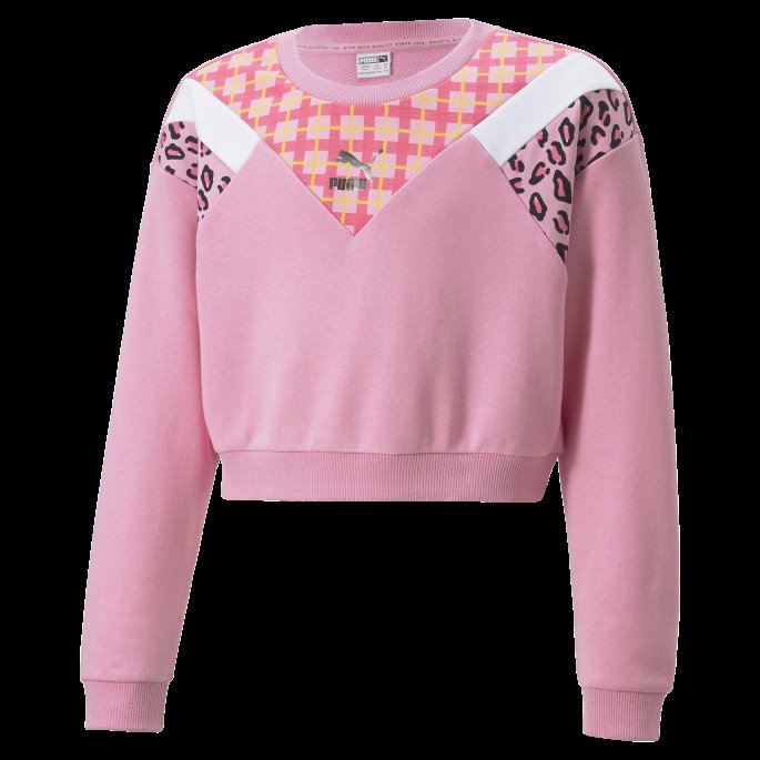 Prisme Rosa Puma På Salg Klassikere 90-talls Prep Sweatshirt Med Rund Hals For Ungdom