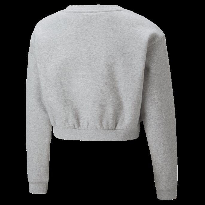 Klassikere Grl Sweatshirt Med Rund Hals Ungdom Puma På Tilbud Lys Grå Lyng