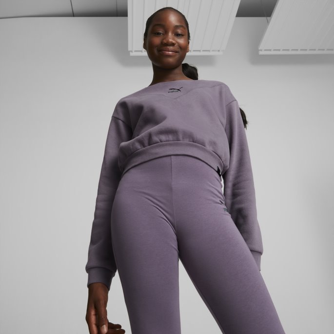 Puma På Tilbud Lilla Kull Klassikere Grl Crew Neck Sweatshirt Ungdom