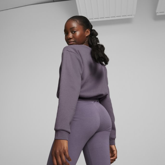 Puma På Tilbud Classics Grl Crew Neck Sweatshirt Ungdom Lilla Kull