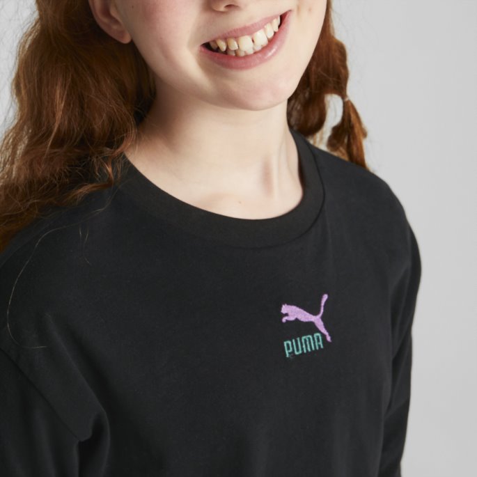 Puma På Tilbud Classics Grl Tee Ungdom Svart