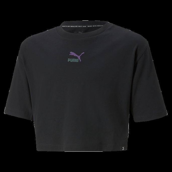 Classics Grl Tee Ungdom Puma På Tilbud Svart