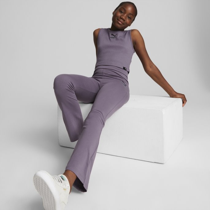Klassikere Grl Blusset Leggings Ungdom Lilla Kull Puma På Salg