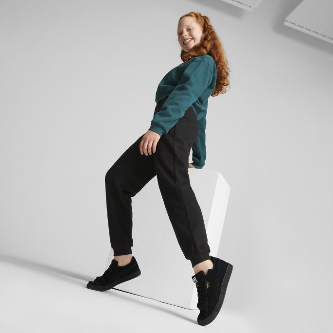 Puma På Tilbud Svart Klassikere Grl Avslappet Jogger Ungdom