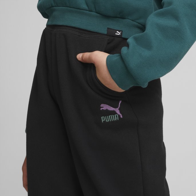 Puma På Tilbud Svart Klassikere Grl Avslappet Jogger Ungdom