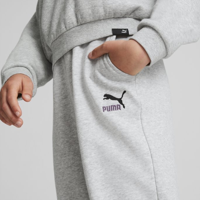 Puma På Tilbud Lys Grå Lyng Klassikere Grl Avslappet Jogger Ungdom