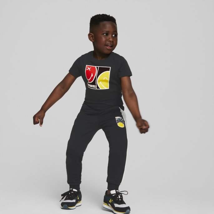 Puma På Tilbud X Smileyworld Svart Tee Barn