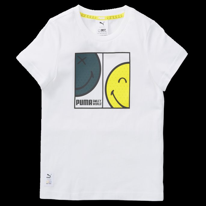 Puma På Tilbud X Smileyworld T-skjorte Barn Hvit
