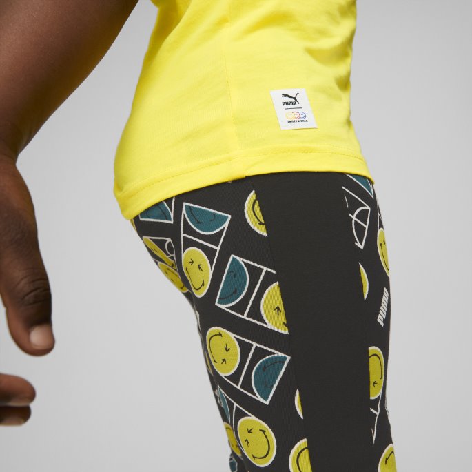 Puma På Tilbud X Smileyworld Tee Barn Levende Gul