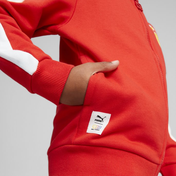 Puma På Tilbud X Smileyworld Kids' T7 Treningsjakke Høyrisiko Rød