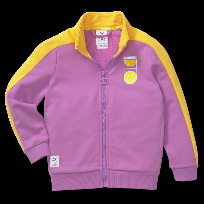 Puma På Tilbud X Smileyworld T7 Treningsjakke For Barn Lilla Pop