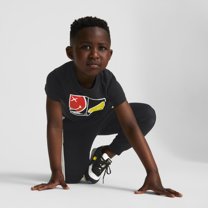 Puma På Tilbud X Smileyworld T7 Treningsbukser For Barn Svart