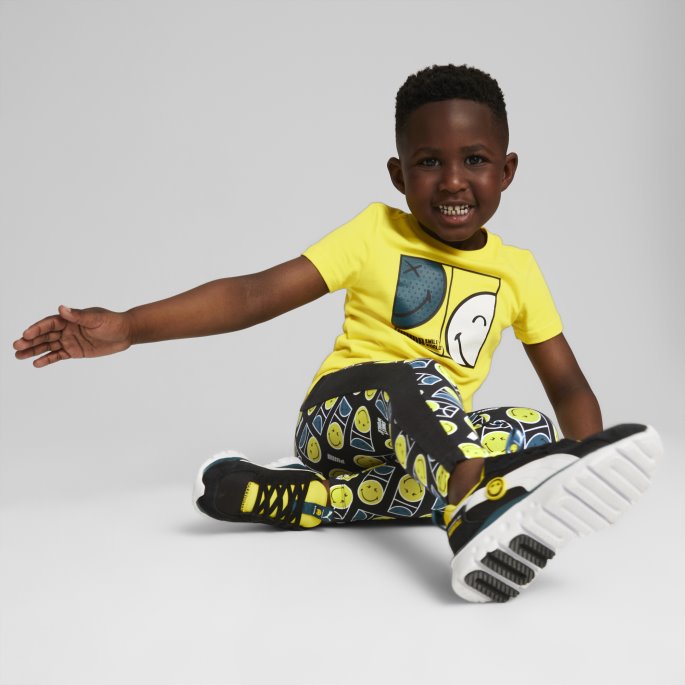 Puma På Tilbud X Smileyworld Kids' T7 Printed Leggings Svart