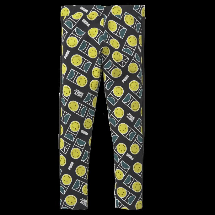 Puma På Tilbud X Smileyworld Kids' T7 Printed Leggings Svart