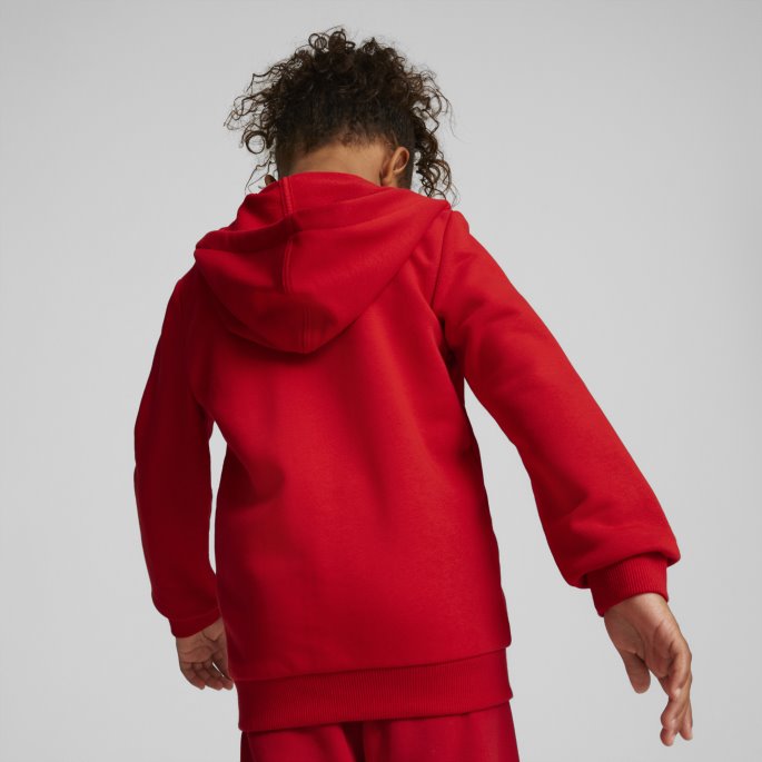Puma På Tilbud X Smileyworld Hettegenser For Små Barn Med Full Glidelås Høyrisiko Rød