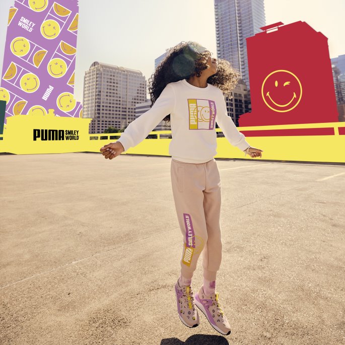 Puma På Tilbud X Smileyworld Joggebukse Barn Rosenkvarts