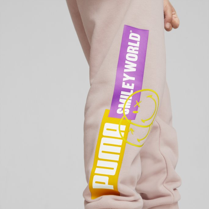 Puma På Tilbud X Smileyworld Små Joggebukser For Barn Rose Quartz
