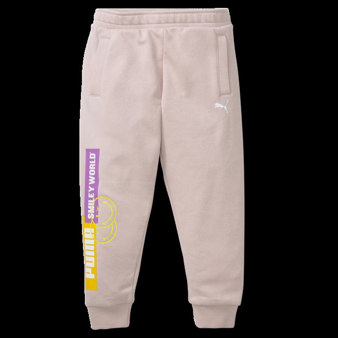 Puma På Tilbud X Smileyworld Små Joggebukser For Barn Rose Quartz
