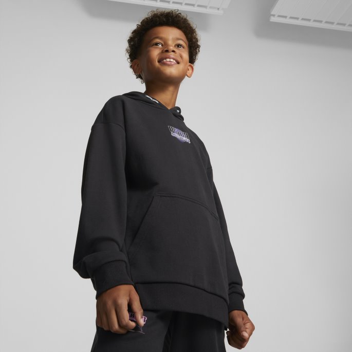 Puma På Tilbud X Minecraft Hettegenser Ungdom Svart