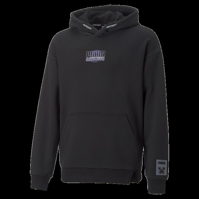 Puma På Tilbud X Minecraft Hettegenser Ungdom Svart